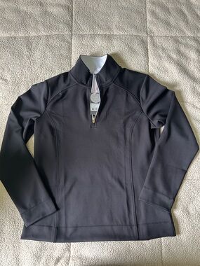 Fairway & Greene Black Quarter-Zip Pullover